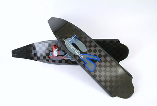 Palme de chasse sous-marine - BLUE FLAP-HT - C 4 - en carbone