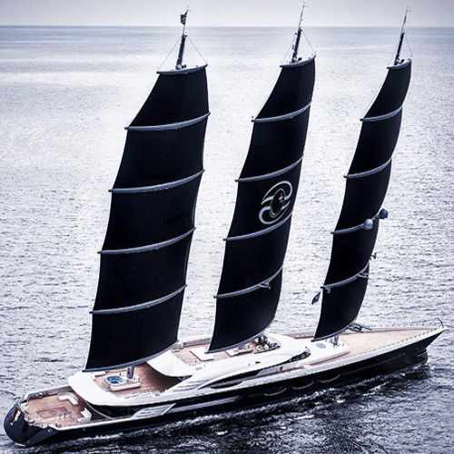 Sailing-superyacht de croisière - BLACK PEARL - Oceanco - à fly / 3 mâts