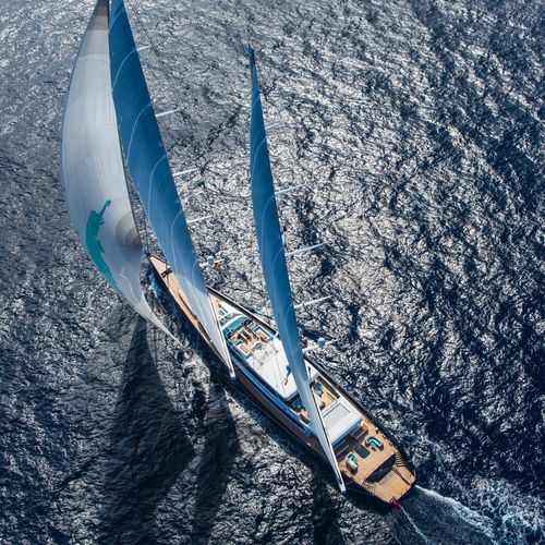 Sailing-superyacht de croisière - AQUIJO - Oceanco - à fly / ketch / sur mesure