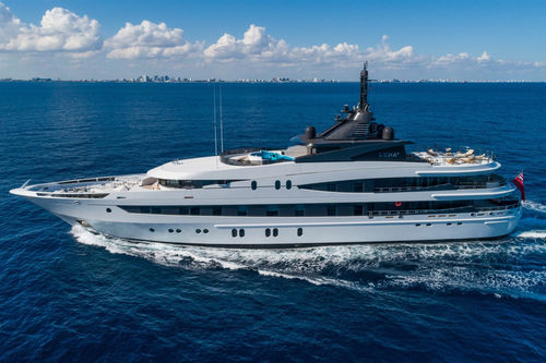 Mega-yacht de croisière - LUNA B - Oceanco - à fly / avec timonerie / 6 cabines