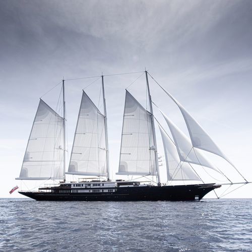 Sailing-superyacht de croisière - KORU - Oceanco - à cockpit ouvert / bout-dehors / 3 mâts
