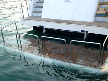 Plateforme élévatrice - TRANSOM PLANK  - Aritex - pour yacht / pour tableau arrière