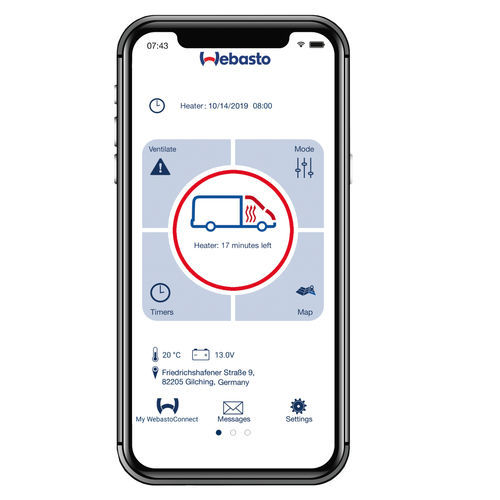 Application de surveillance - ThermoConnect - Webasto - de contrôle / marine