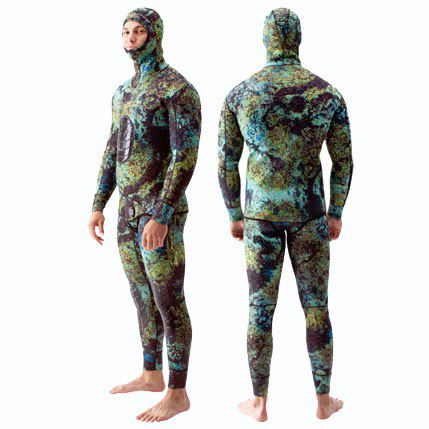 Combinaison en néoprène de chasse sous-marine - DIGI-TEK CAMO - Riffe International - à manches longues / deux pièces / 5 mm
