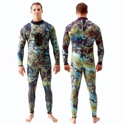 Combinaison en néoprène de chasse sous-marine - DIGI-TEK CAMO - STEAMER - Riffe International - monopièce / à manches longues / 1,5 mm