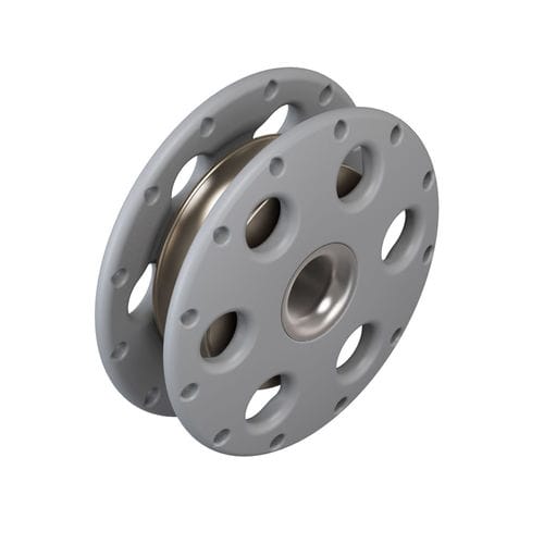 Poulie simple - KB8 - KARVER SYSTEMS - haute résistance / à fixation textile / à roulement à rouleaux