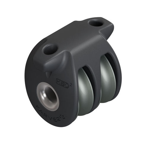 Poulie double - KBO2 - KARVER SYSTEMS - de renvoi / à fixation textile / à roulement à rouleaux