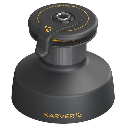 Winch 4 vitesses - KSW52 - KARVER SYSTEMS - en aluminium anodisé / pour voilier de régate