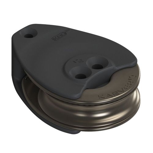 Poulie simple - KBO20FB - KARVER SYSTEMS - de renvoi / plat pont / cordage max. : 14 mm