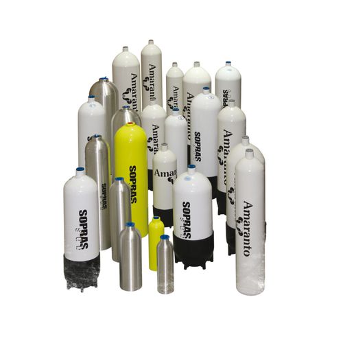 Bouteille de plongée oxygène - 720043 - Sopras group - en aluminium