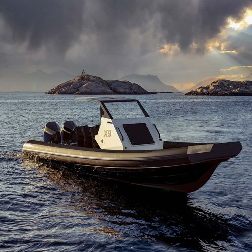Bateau utilitaire - X9 - Goldfish - hors-bord / bateau pneumatique semi-rigide