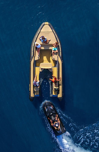 Bateau pneumatique propulsion par jet-ski - Z8 HEVO LINE  - SEALVER - essence / semi-rigide / à console centrale