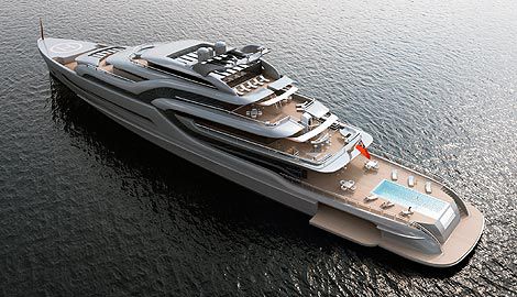 Mega-yacht de croisière - BLADE100 - Dunya Yachts - raised pilothouse / avec piscine / avec héliport