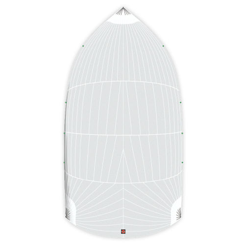 Spinnaker symétrique - CODE S3 REACHER LÉGER - DELTA Voiles - pour voilier de course / coupe tri-radiale