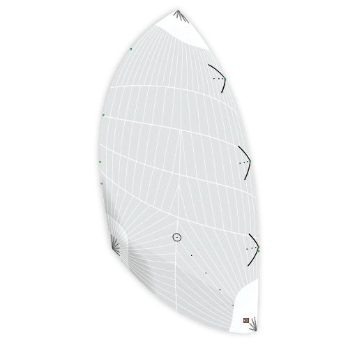 Spinnaker asymétrique - CODE A3 REACHER LÉGER	 - DELTA Voiles - pour voilier de course / coupe tri-radiale