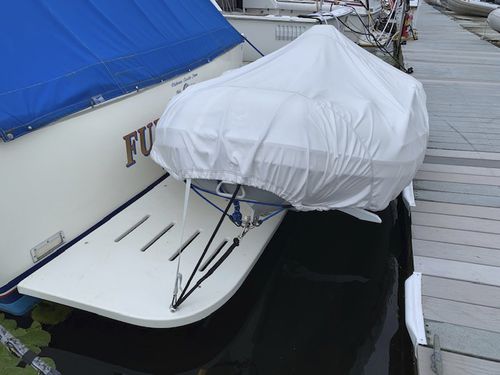 Plateforme de baignade - 33' Bertram  - Beachcomber Fiberglass Technology - fixe / pour bateau / pour tableau arrière
