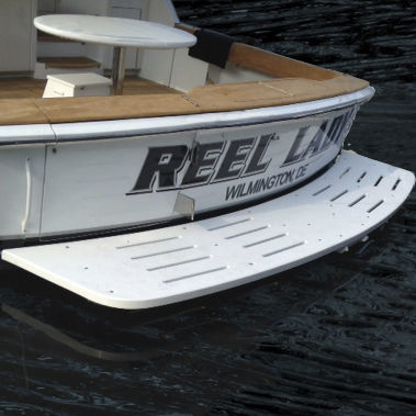 Plateforme de baignade - 61′ Hatteras  - Beachcomber Fiberglass Technology - fixe / pour yacht / de bateau