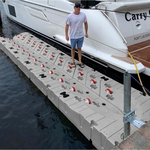 Ponton flottant - PMS DockMarine - modulable / pour amarrage à sec de jet-ski / pour marina