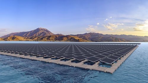 Centrale électrique solaire flottante - SOLAR FLOATER - PMS DockMarine