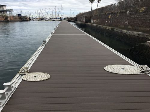 Ponton flottant - PMS DockMarine - d'amarrage / pour marina / en aluminium