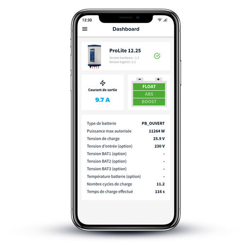 Application de surveillance - DOLPHIN CHARGER - marine / Androïd / iOS