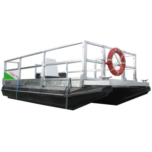 Bateau ponton hors-bord - MOVING CRAFT - Marina Dock Systems - tri-tube