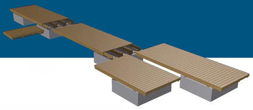 Ponton flottant - Orsta Marina Systems - d'amarrage / pour marina / en bois