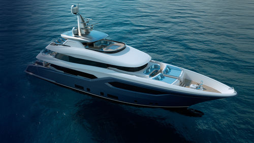 Motor-yacht de croisière - C133 - CONRAD S.A. - avec timonerie / 5 cabines / avec piscine