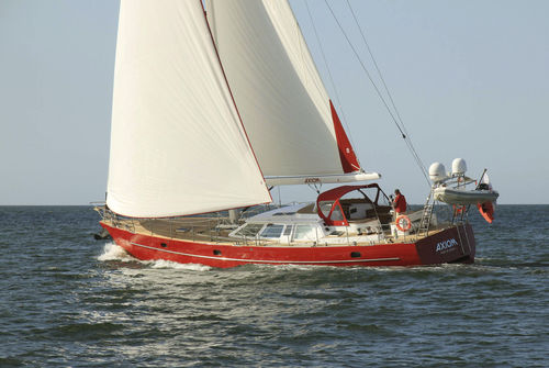 Sailing-yacht de croisière - CONRAD 66 - AXIOM - CONRAD S.A. - à salon de pont / en aluminium