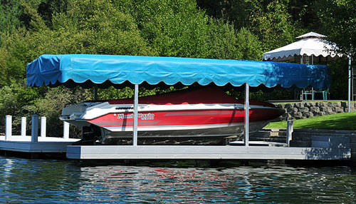 Abri pour bateau - Hewitt Boats Lifts and Docks - adaptable sur ascenseur