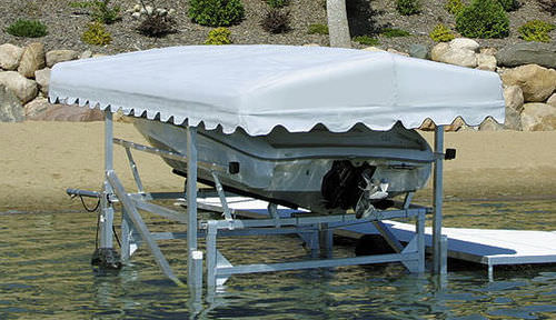 Ascenseur à bateaux - Cantilever - Hewitt Boats Lifts and Docks - hydraulique / en aluminium