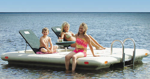 Plateforme de baignade - Otter Island - Hewitt Boats Lifts and Docks - pour base de loisirs / modulable