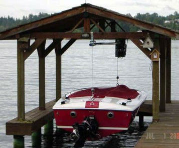 Ascenseur à bateaux - 2-Point Pick Up  - Lunmar Boat Lifts - flottant / avec abri