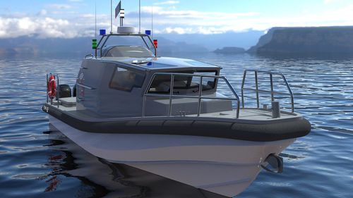 Bateau de surveillance - TEN - Stem Marine - hors-bord / GRP / bateau pneumatique semi-rigide