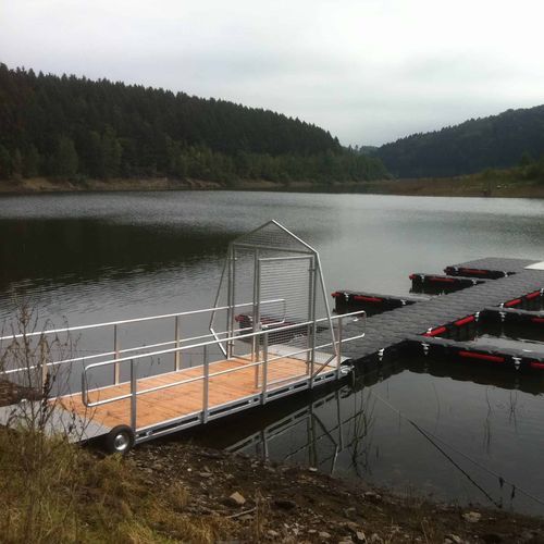 Passerelle pour ponton - 700 series - JETFLOAT INTERNATIONAL - manuelle / en inox / en acier galvanisé