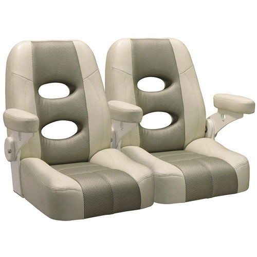 Siège baquet - 4BBF6 - Llebroc Industries - pour bateau / avec accoudoirs / 2 places