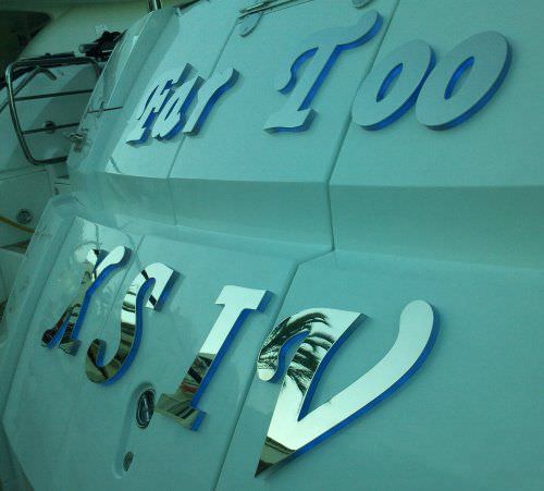 Lettre pour yacht - Atep Italia - pour bateau / pour navire / en inox