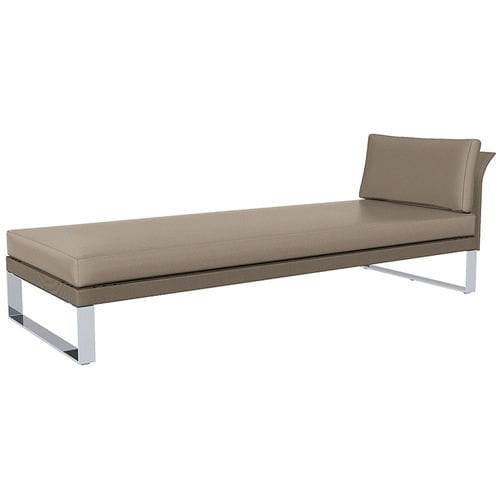 Chaise longue pour yacht - KONFY | Chaise Lounge 200 - Valdenassi - marron / sans accoudoirs / en tissu