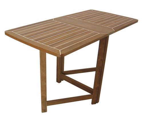 Table de cockpit pliante - FTZ-GR | Zeta WHITE STRIPES - Valdenassi - en teck / en bois / marron