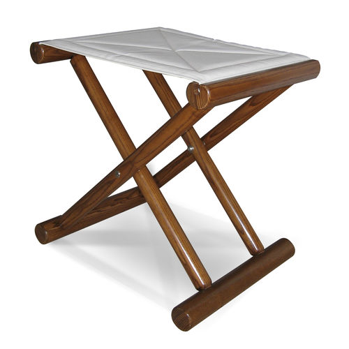 Tabouret pour bateau - ROUND | 1002DST.E - Valdenassi - pour yacht / en bois / en coton