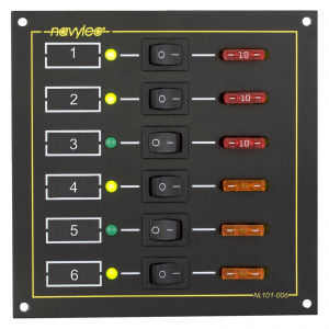 Tableau électrique pour bateau - NL101-006 - NAVYLEC - de courant / LED