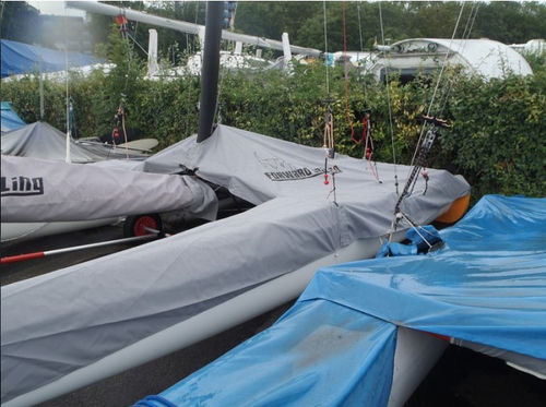 Housse de protection pour multicoque de sport - TACINAPH10 - Forward Sailing - pour coque / grise / F18