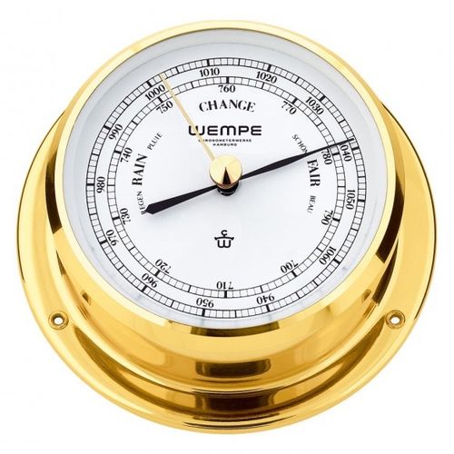 Baromètre analogique - CW070005 - Gerhard D. WEMPE KG Division Chronometerwerke - en laiton / blanc