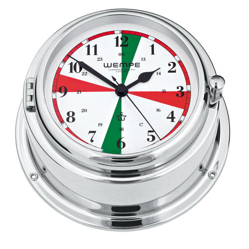 Horloge analogique - CW360008 - Gerhard D. WEMPE KG Division Chronometerwerke - en chrome / indicateur de marée