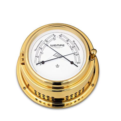 Thermomètre analogique - CW310009 - Gerhard D. WEMPE KG Division Chronometerwerke - hygromètre / confortmètre / en laiton poli