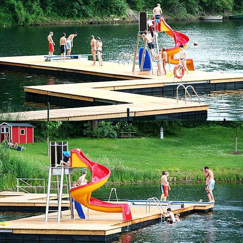 Ponton flottant - FLEXIBLE - ORKA Steganlagen GmbH - modulable / d'amarrage / pour marina