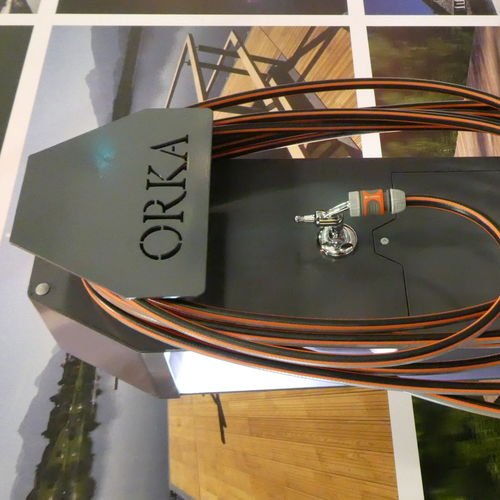 Borne d'éclairage - ORKA Steganlagen GmbH - à bouée de sauvetage / de distribution électrique / de distribution d'eau