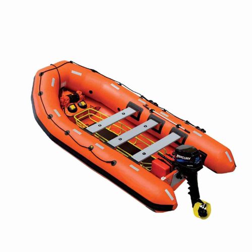 Bateau de sauvetage - 4.2 M - Yachtwerft Meyer - hors-bord / bateau pneumatique semi-rigide