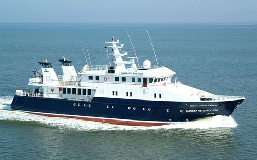Mega-yacht offshore - HANSE - Fassmer - explorer / raised pilothouse / en acier