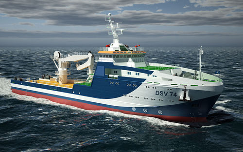 Navire de service offshore de support pour la plongée - DSV 74 - Fassmer